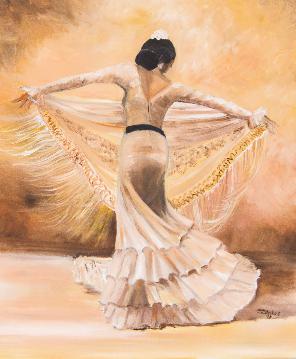 Flamenco Dancer with shawl